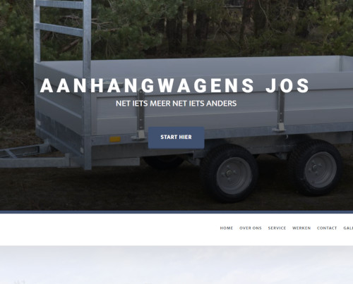website Aanhangwagens Jos