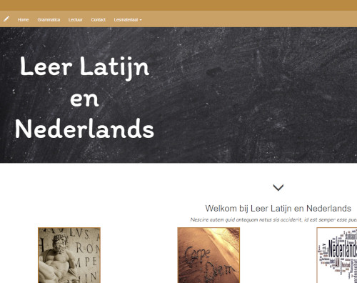 website Leer Latijn en Nederlands