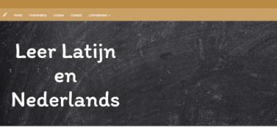 website Leer Latijn en Nederlands